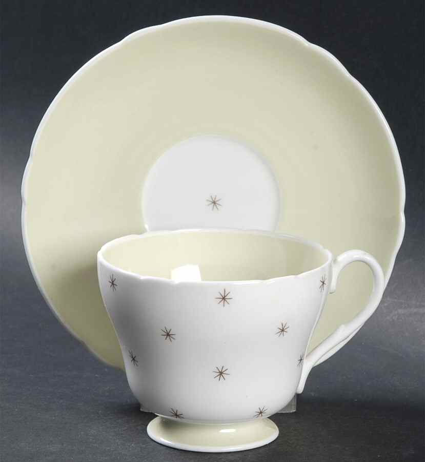 Pole Star Footed Cup & Saucer Set by Shelley-1