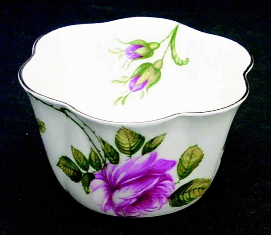 Rambler Rose (Dainty) Open Sugar Bowl by Shelley-1