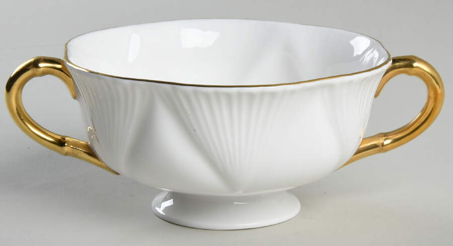 Regency Footed Cream Soup Bowl by Shelley-1