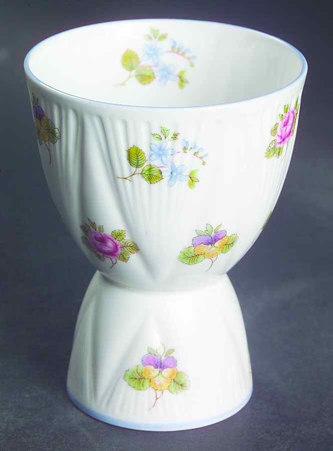 Rose, Pansy, Forget Me Not Double Egg Cup by Shelley-1