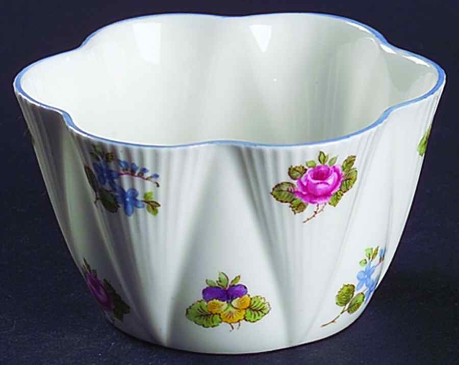 Rose, Pansy, Forget Me Not Mini Open Sugar Bowl by Shelley-1