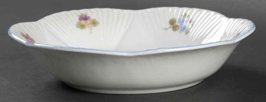 Rose, Pansy, Forget Me Not Coupe Cereal Bowl by Shelley-1