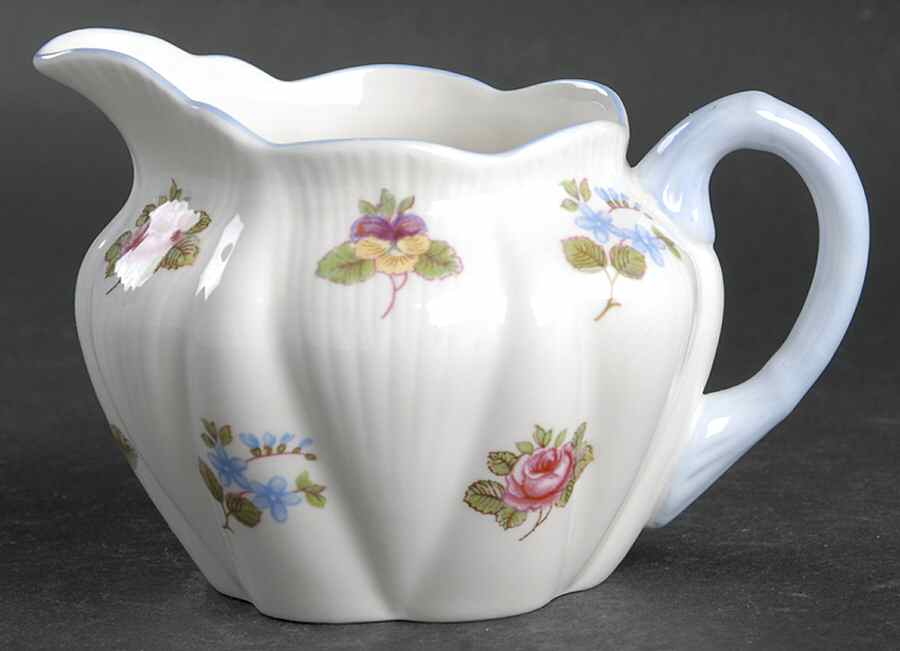 Rose, Pansy, Forget Me Not Creamer by Shelley-1
