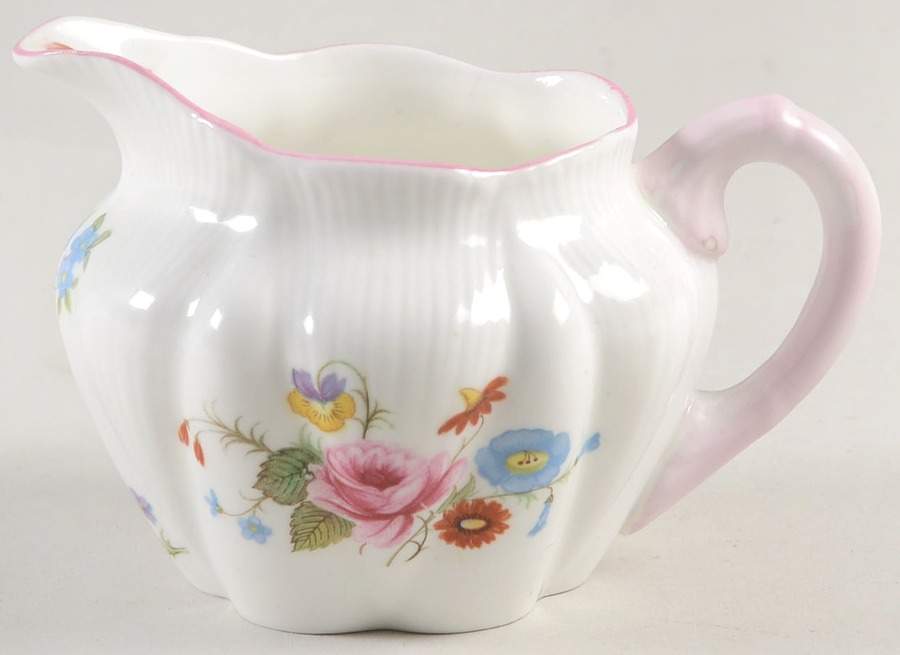 Rose & Red Daisy (Dainty) Mini Creamer by Shelley-1