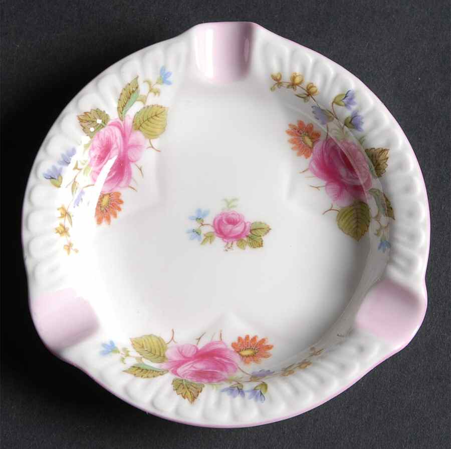 Rose & Red Daisy (Dainty) Small Ashtray by Shelley-1