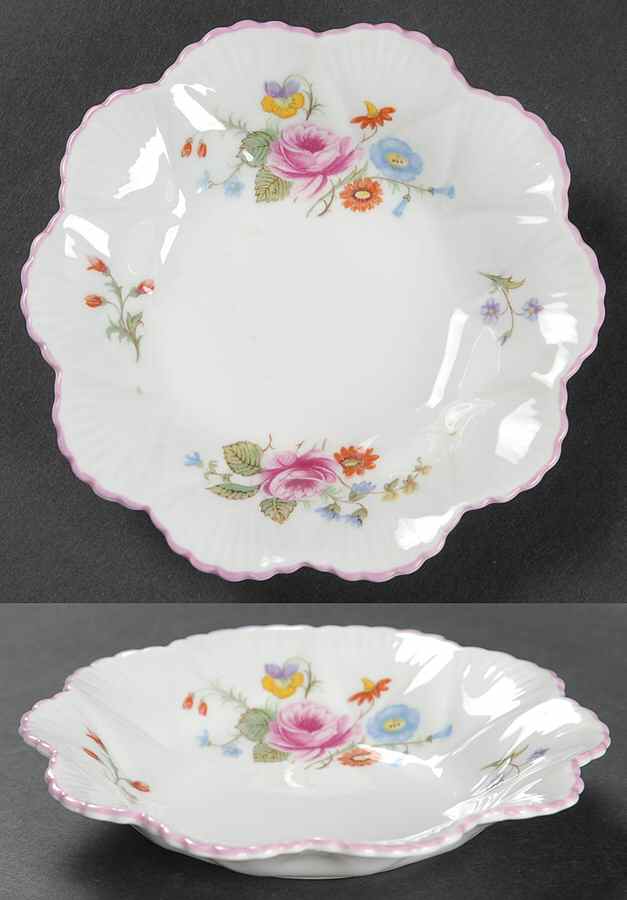 Rose & Red Daisy (Dainty) Nut Dish by Shelley-1