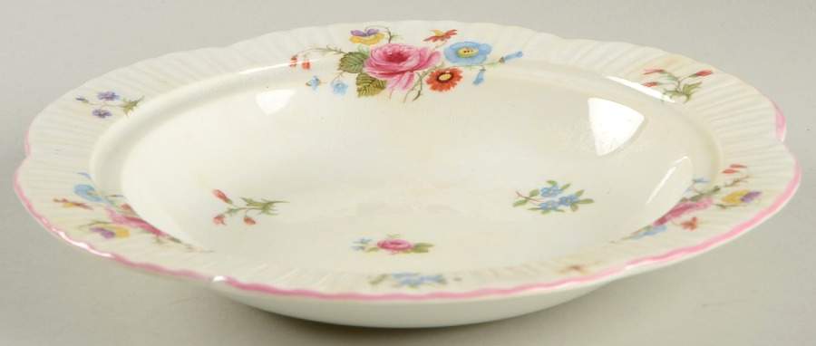 Rose & Red Daisy (Dainty) Round Butter No Lid by Shelley-1