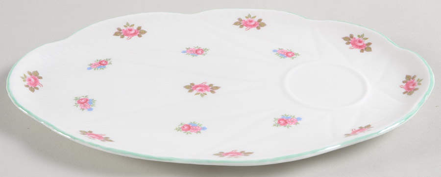Rosebud (Dainty Shape) Snack Plate by Shelley-1