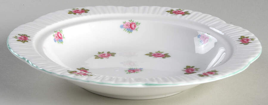 Rosebud (Dainty Shape) Round Butter No Lid by Shelley-1