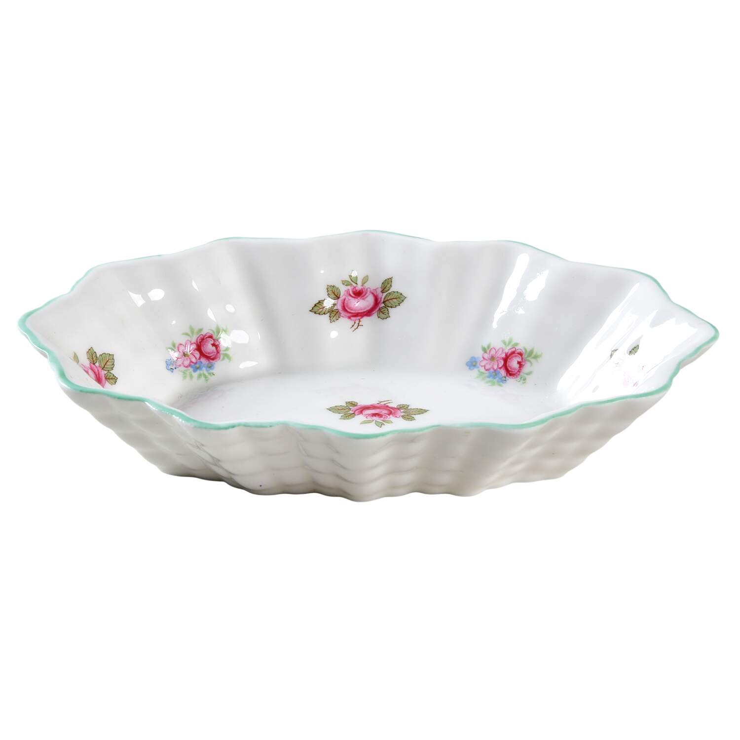 Rosebud (Dainty Shape) Oval Sweet Meat Dish by Shelley-1