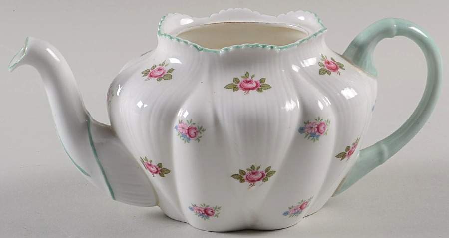 Rosebud (Dainty Shape) Mini Teapot No Lid by Shelley-1
