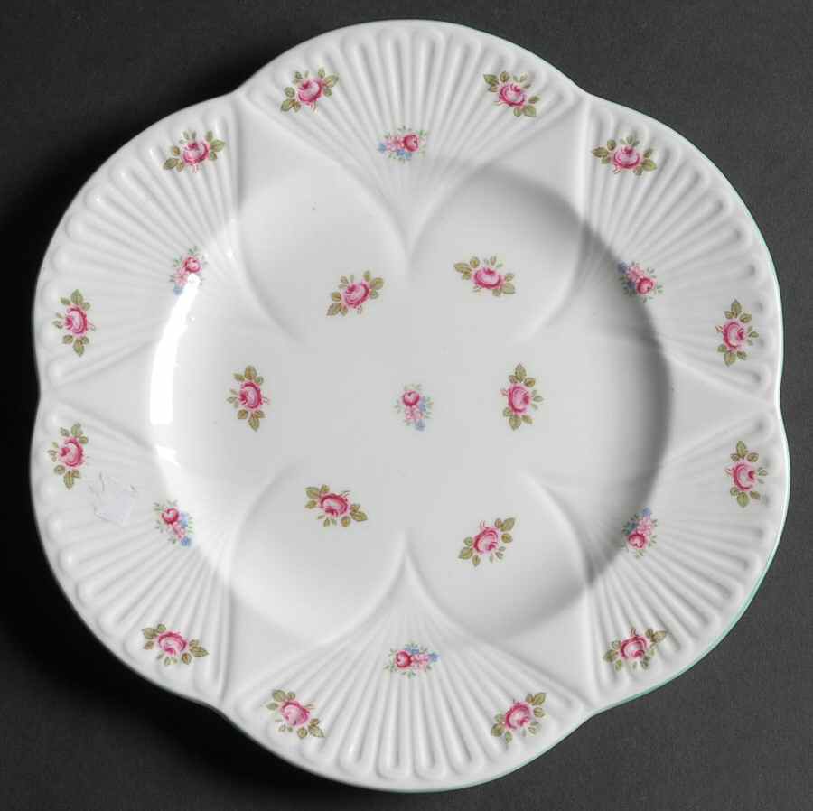 Rosebud (Dainty Shape) Luncheon Plate by Shelley-1