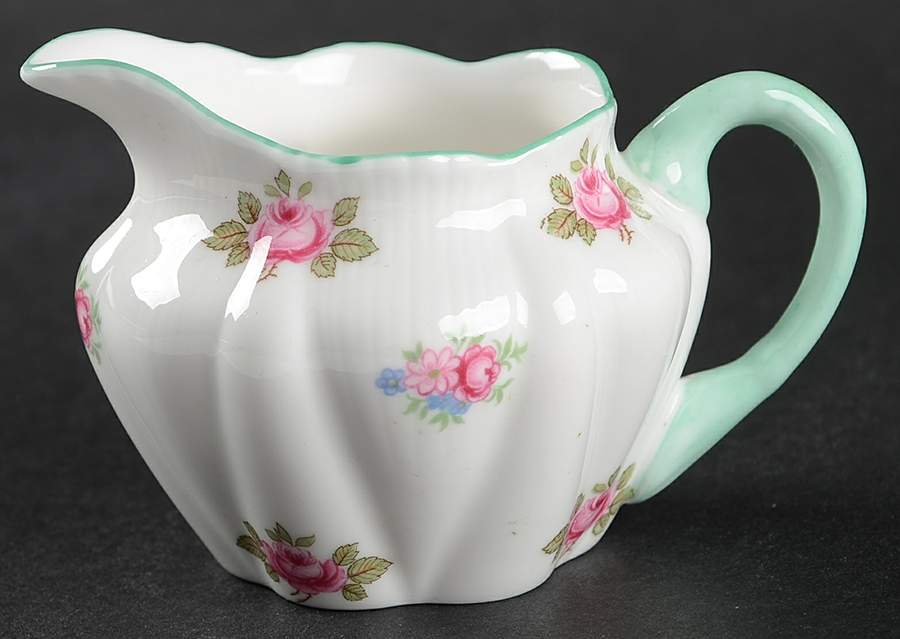 Rosebud (Dainty Shape) Individual Creamer by Shelley-1