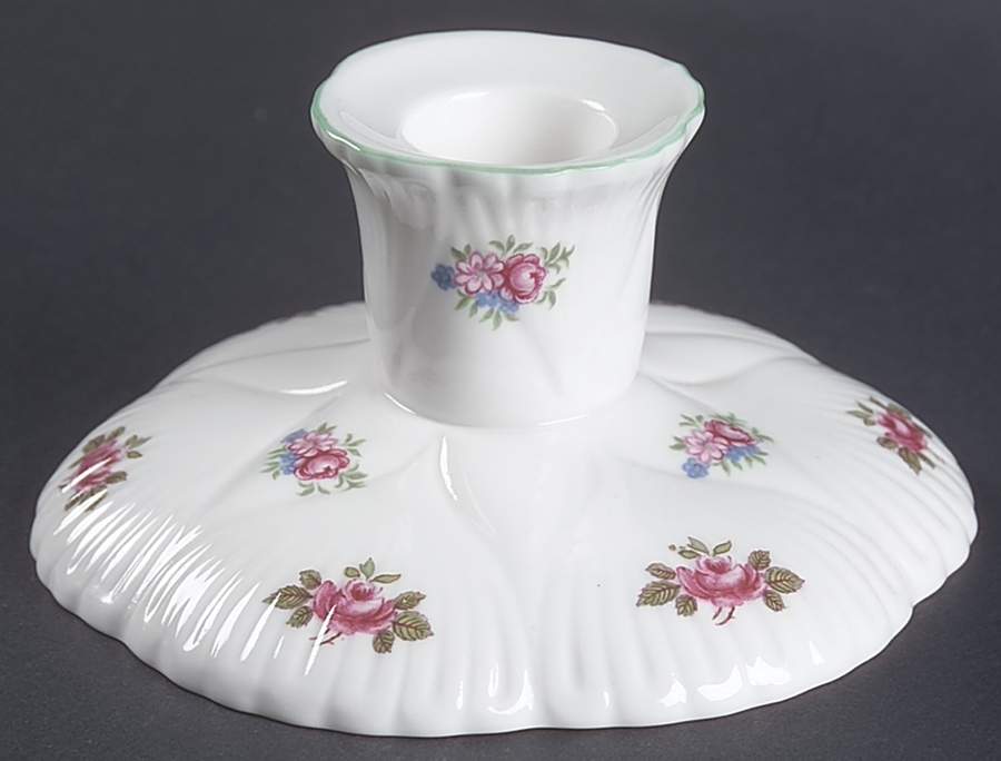 Rosebud (Dainty Shape) 2" Candlestick by Shelley-1