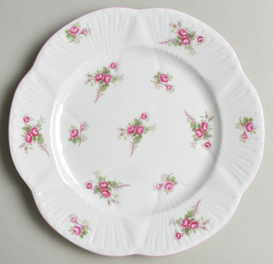 Bridal Rose (Dainty Shape) Salad Plate by Shelley-1