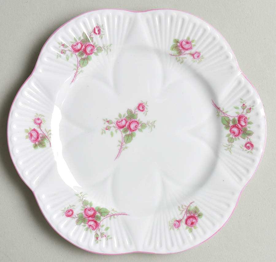 Bridal Rose (Dainty Shape) Bread & Butter Plate by Shelley-1