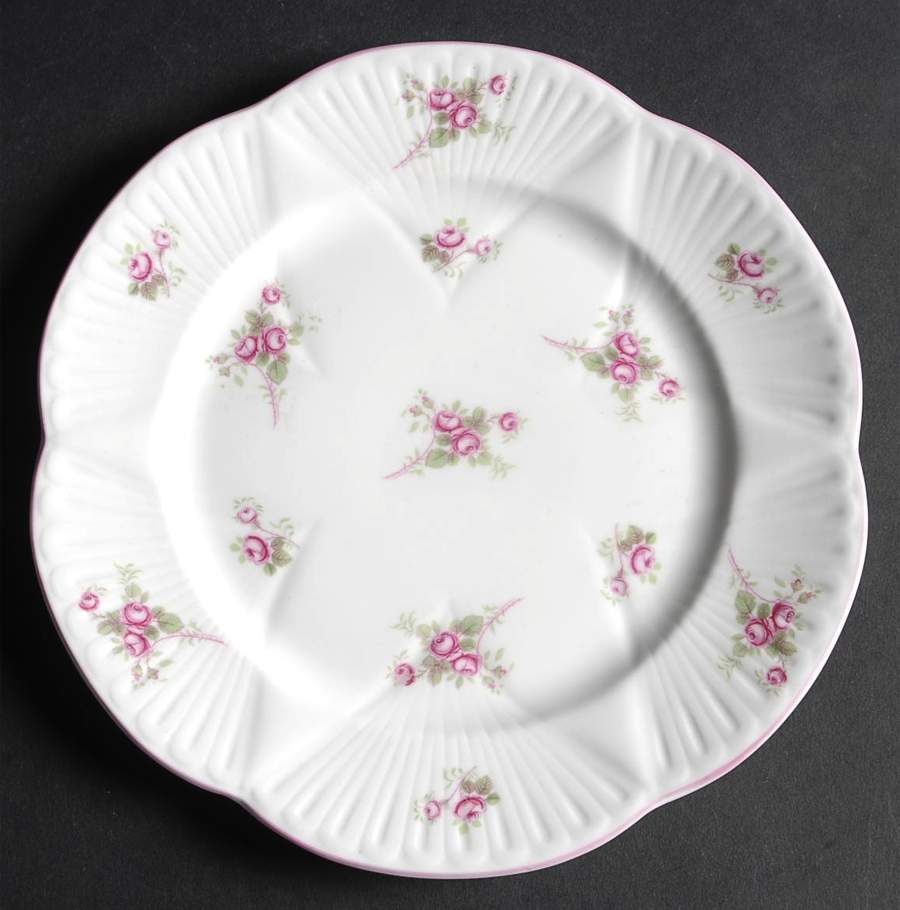 Bridal Rose (Dainty Shape) Salad Plate by Shelley-1