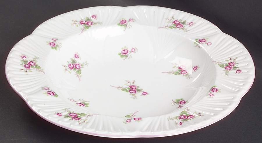 Bridal Rose (Dainty Shape) Large Rim Soup Bowl by Shelley-1