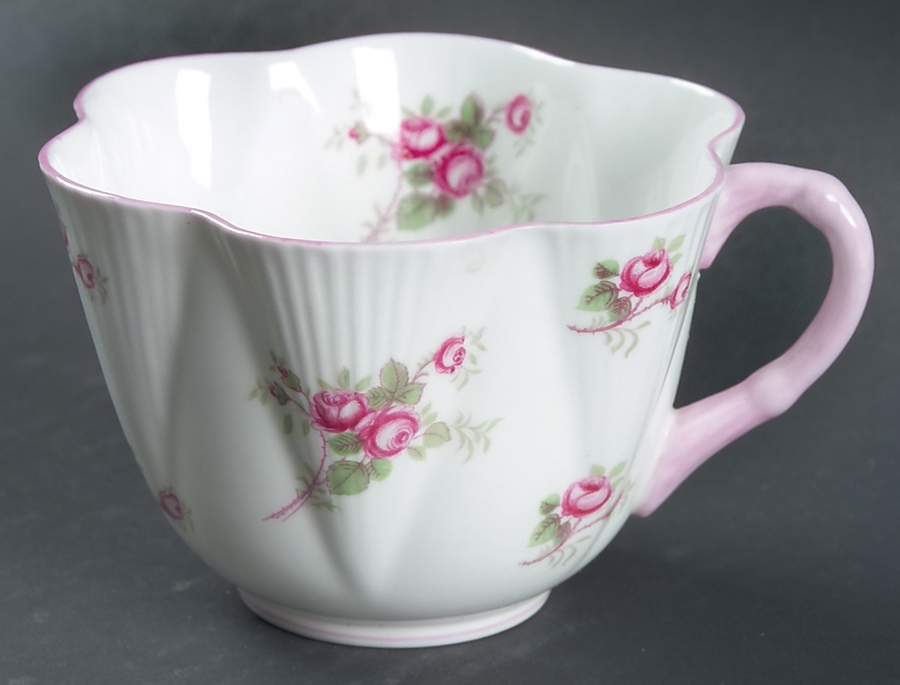 Bridal Rose (Dainty Shape) Flat Cup by Shelley-1