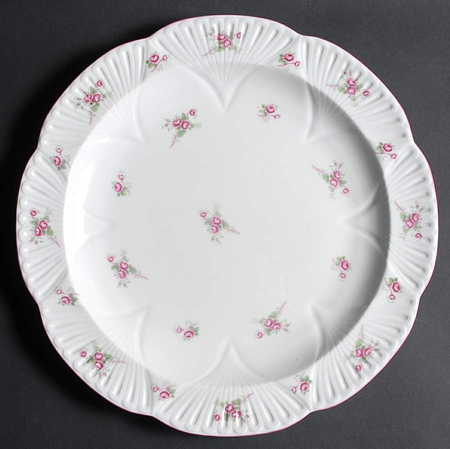 Bridal Rose (Dainty Shape) 13" Chop Plate (Round Platter) by Shelley-1