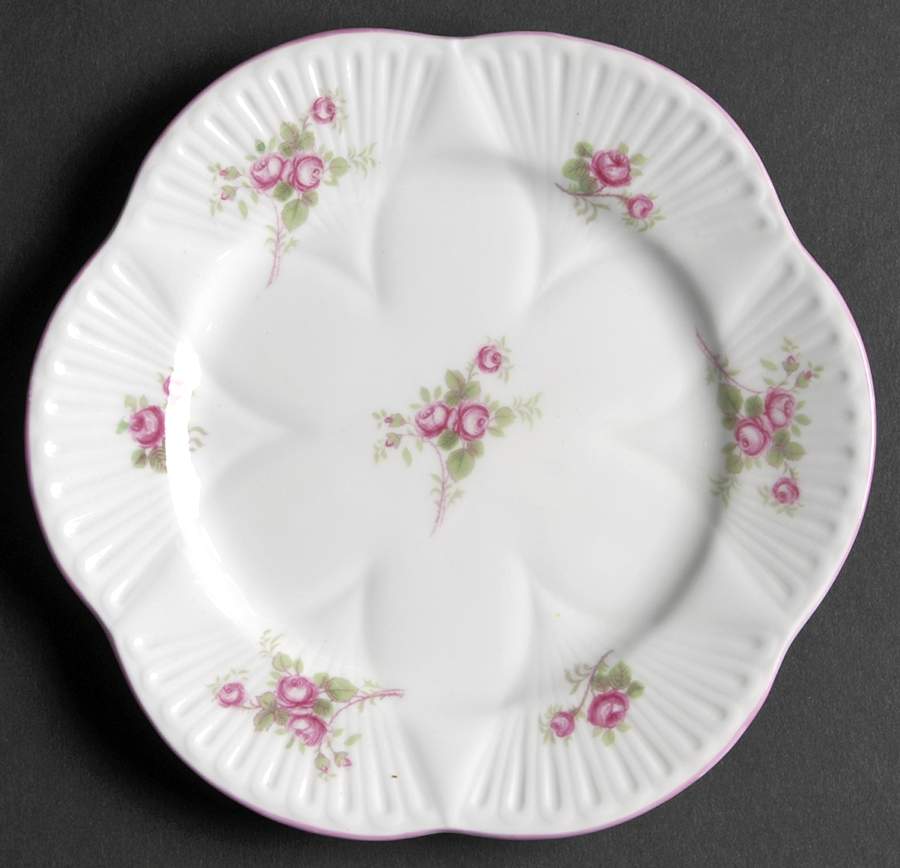 Bridal Rose (Dainty Shape) Bread & Butter Plate by Shelley-1