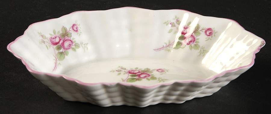 Bridal Rose (Dainty Shape) Oval Sweet Meat Dish by Shelley-1
