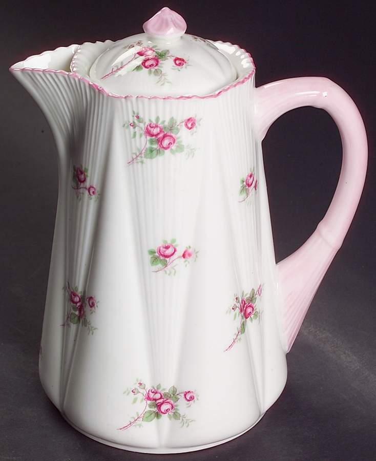 Bridal Rose (Dainty Shape) Hot Water Jug & Lid by Shelley-1