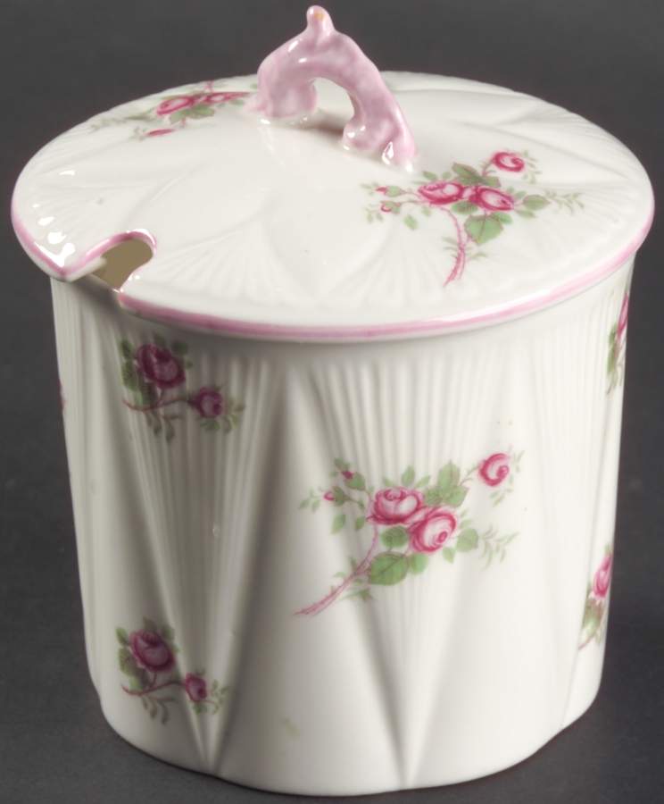 Bridal Rose (Dainty Shape) Jam/Jelly & Lid by Shelley-1