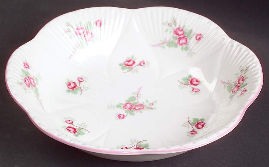 Bridal Rose (Dainty Shape) Coupe Cereal Bowl by Shelley-1
