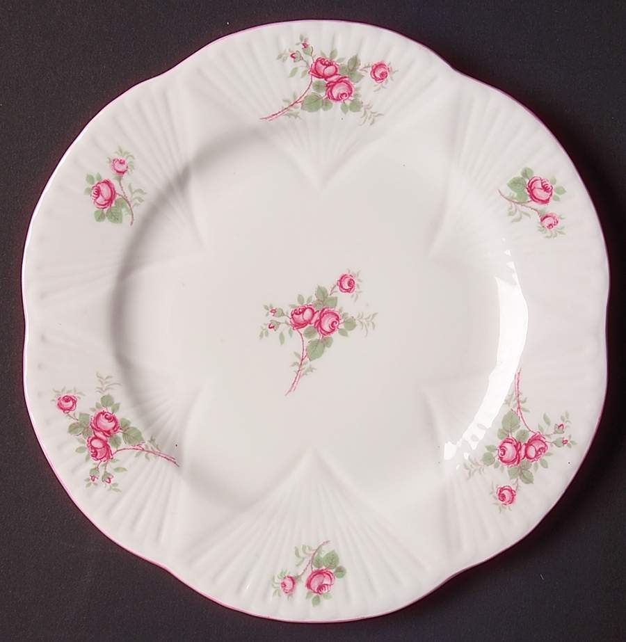 Bridal Rose (Dainty Shape) Bread & Butter Plate by Shelley-1