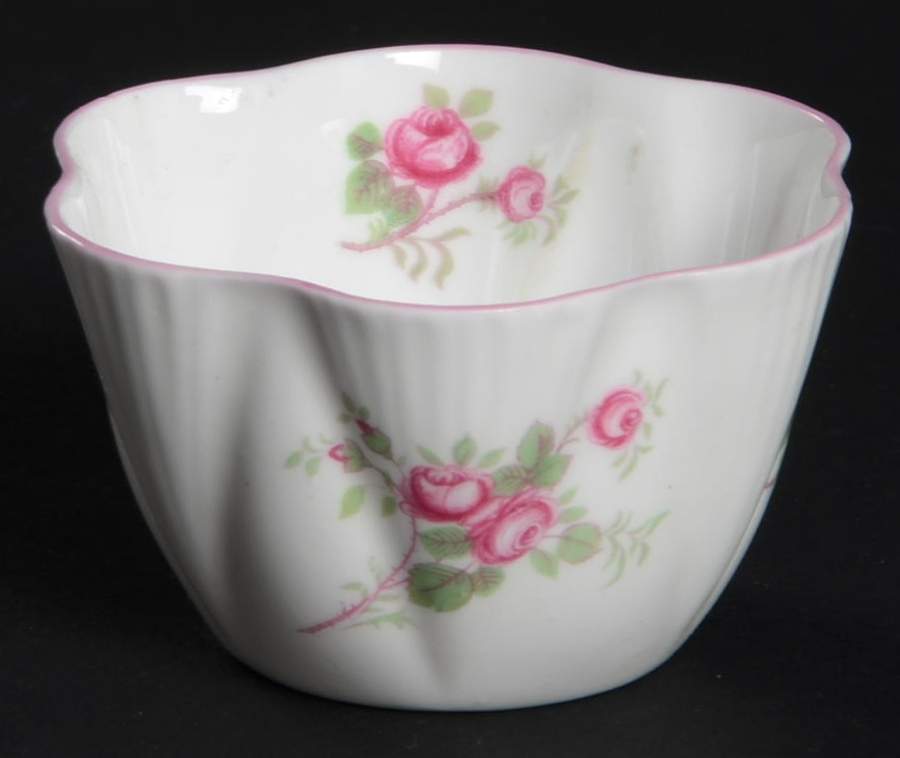 Bridal Rose (Dainty Shape) Individual Open Sugar Bowl by Shelley-1