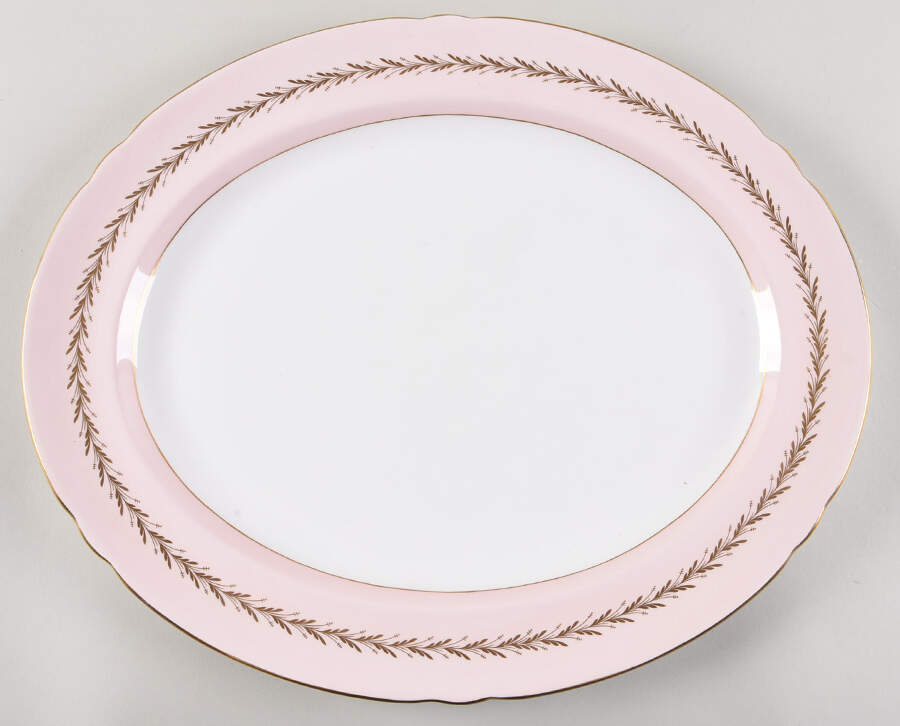 Rose Trousseau 17" Oval Serving Platter by Shelley-1