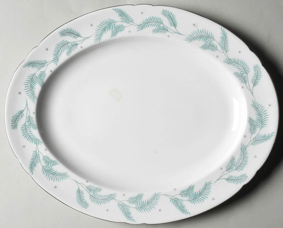 Serenity 13" Oval Serving Platter by Shelley-1