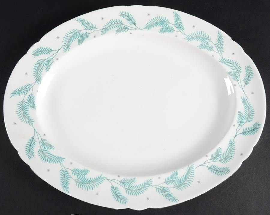 Serenity 12" Oval Serving Platter by Shelley-1
