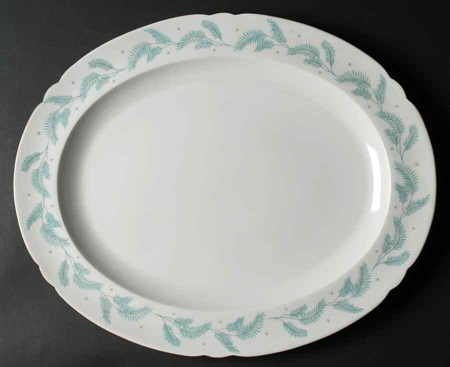 Serenity 16" Oval Serving Platter by Shelley-1