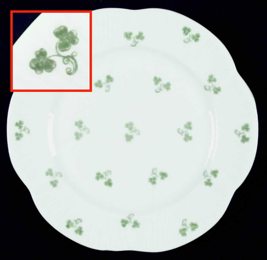 Shamrock (Dainty) Dinner Plate by Shelley-1