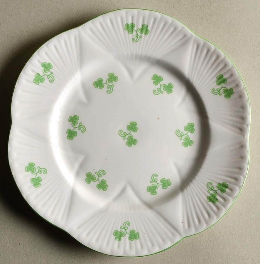Shamrock (Dainty) Bread & Butter Plate by Shelley-1