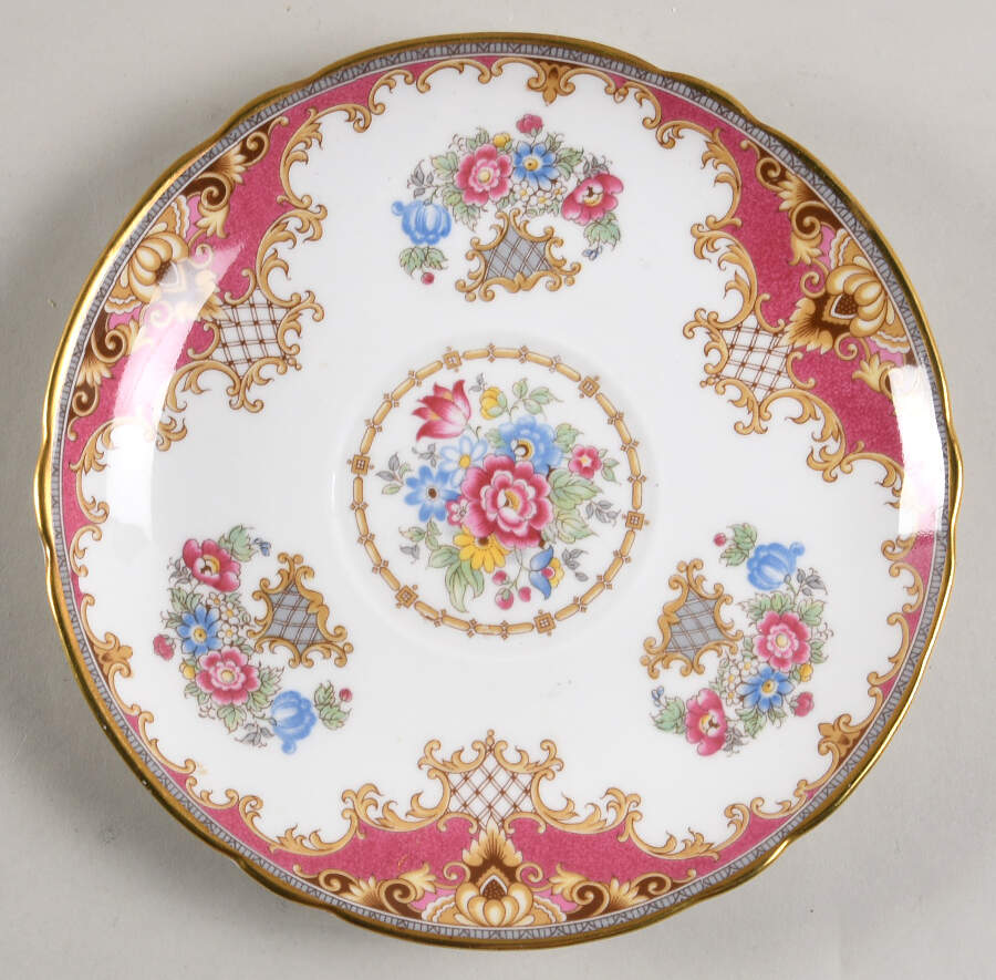 Sheraton Pink (13289, Scalloped) Saucer for Cream Soup Bowl by Shelley-1