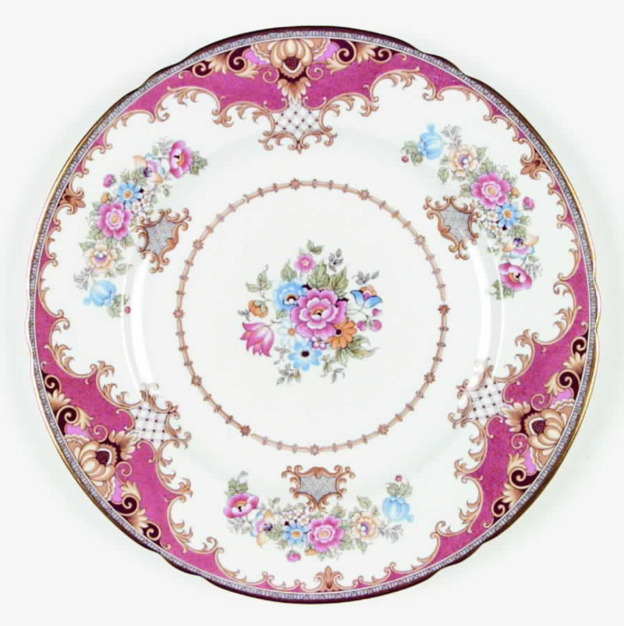 Sheraton Pink (13289, Scalloped) Dinner Plate by Shelley-1