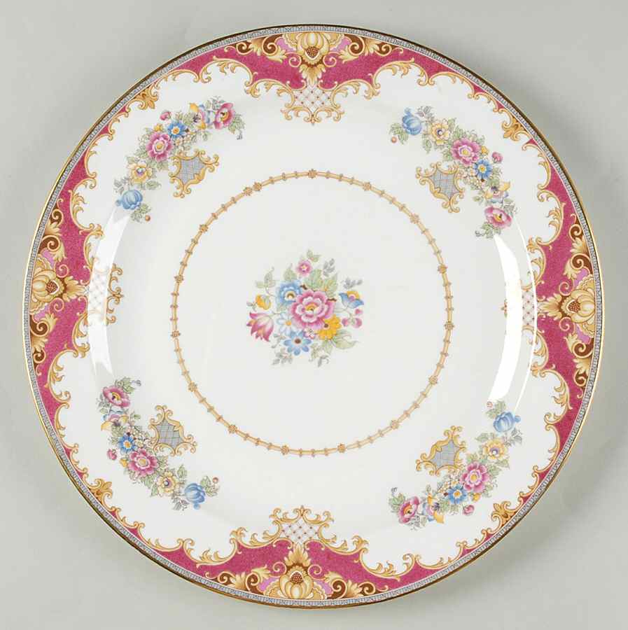Sheraton Pink (13289, Scalloped) 13" Chop Plate (Round Platter) by Shelley-1