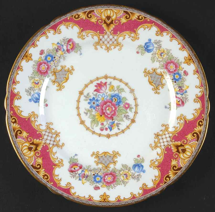 Sheraton Pink (13289, Scalloped) Dessert/Pie Plate by Shelley-1