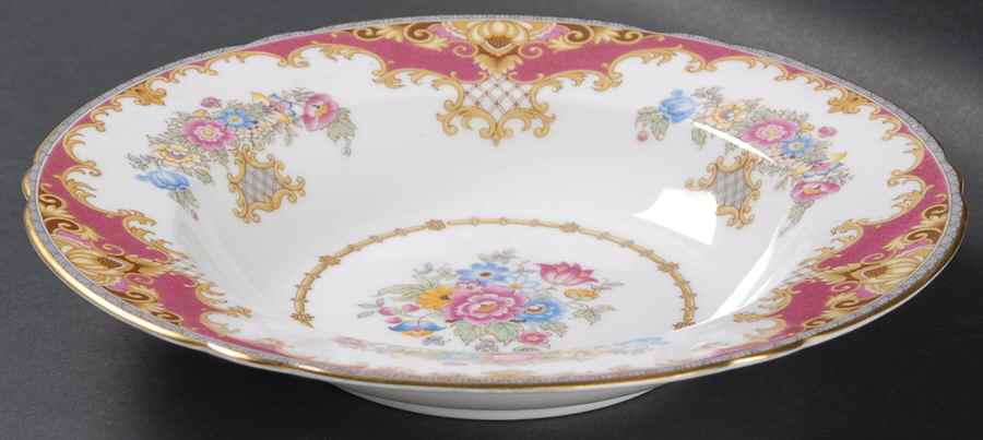 Sheraton Pink (13289, Scalloped) Rim Soup Bowl by Shelley-1