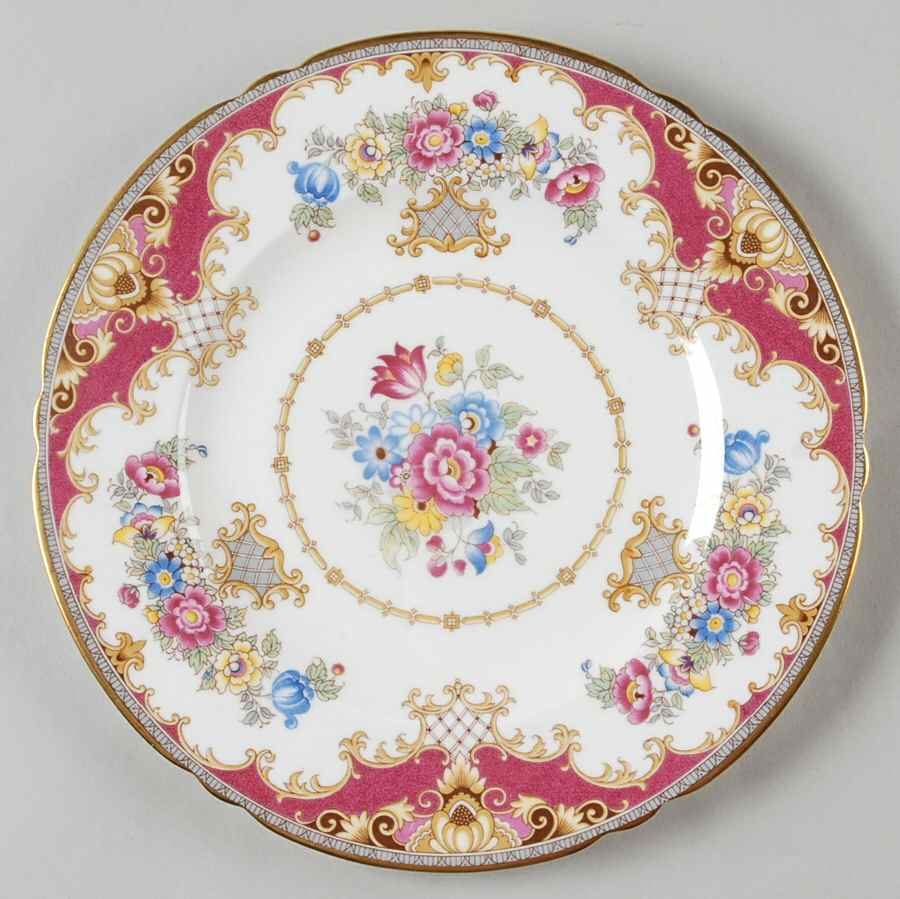 Sheraton Pink (13289, Scalloped) Luncheon Plate by Shelley-1