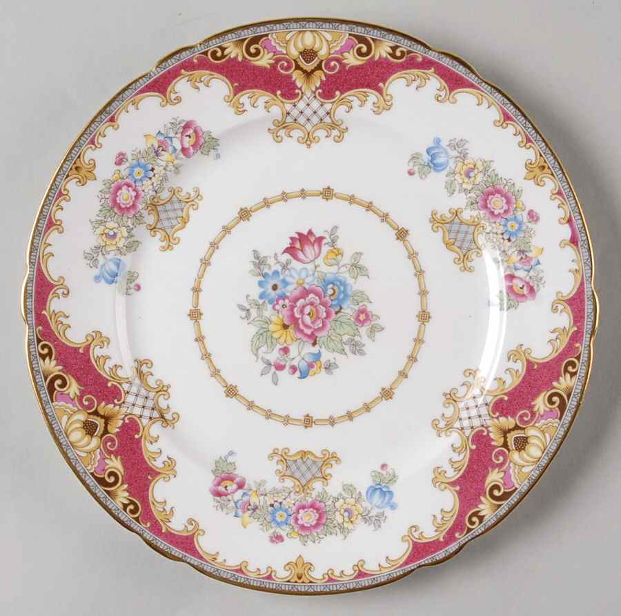 Sheraton Pink (13289, Scalloped) Salad Plate by Shelley-1