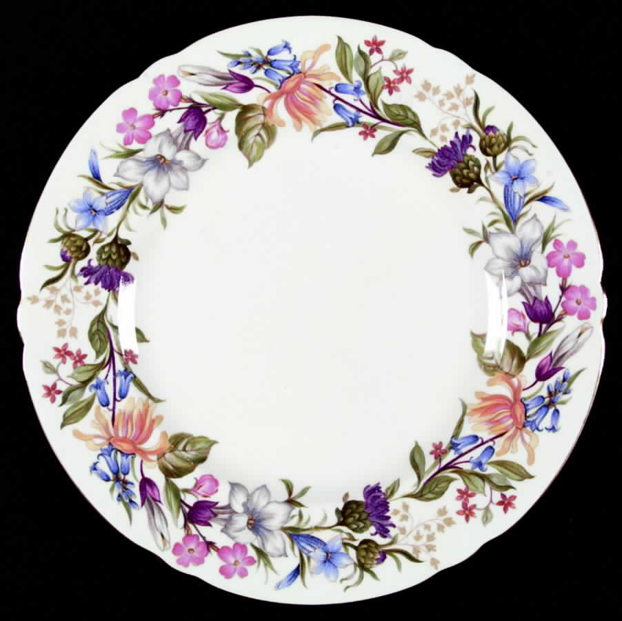 Spring Bouquet (Gainsborough, Scalloped) Dinner Plate by Shelley-1