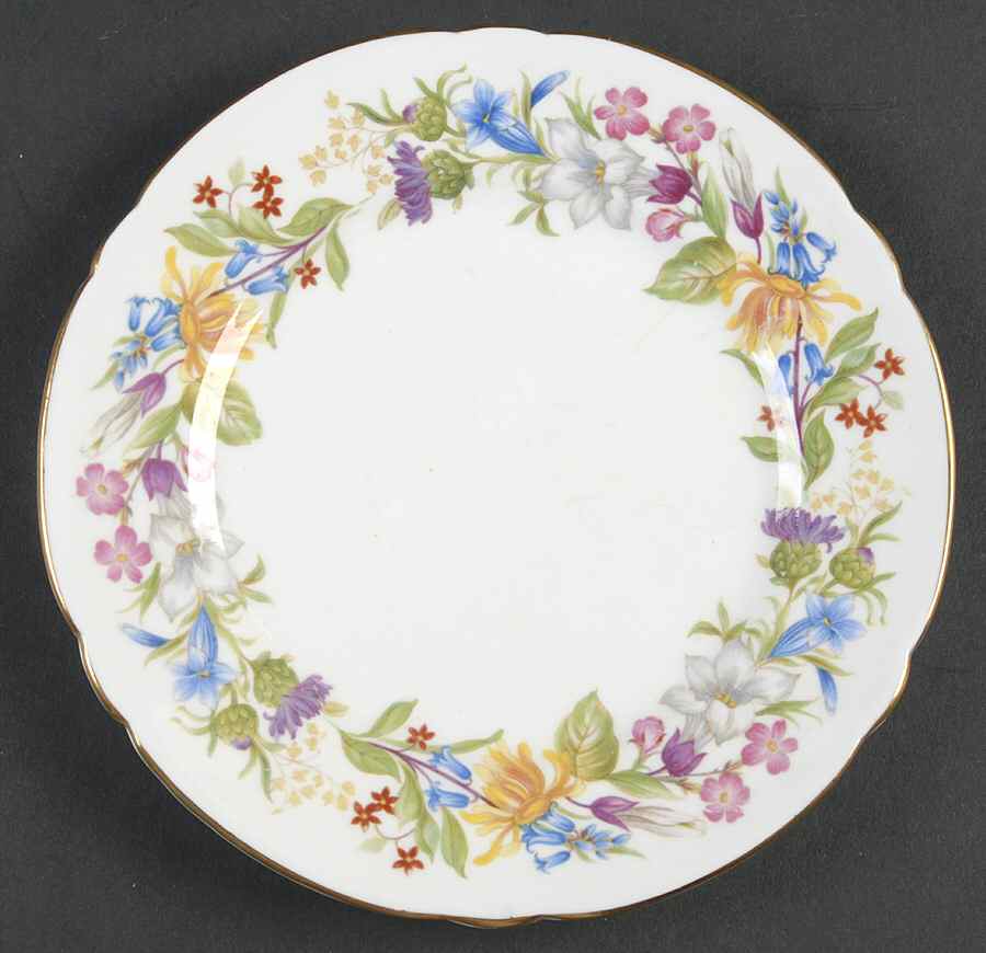 Spring Bouquet (Gainsborough, Scalloped) Bread & Butter Plate by Shelley-1