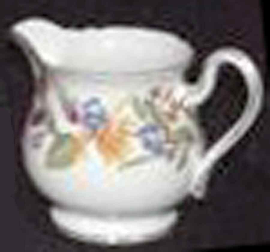 Spring Bouquet (Gainsborough, Scalloped) Creamer by Shelley-1