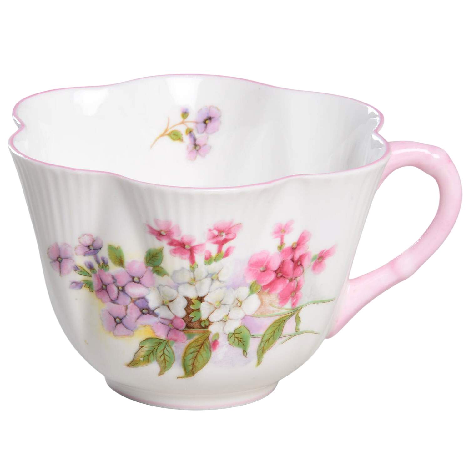 Stocks (Dainty Shape) Flat Cup by Shelley-1