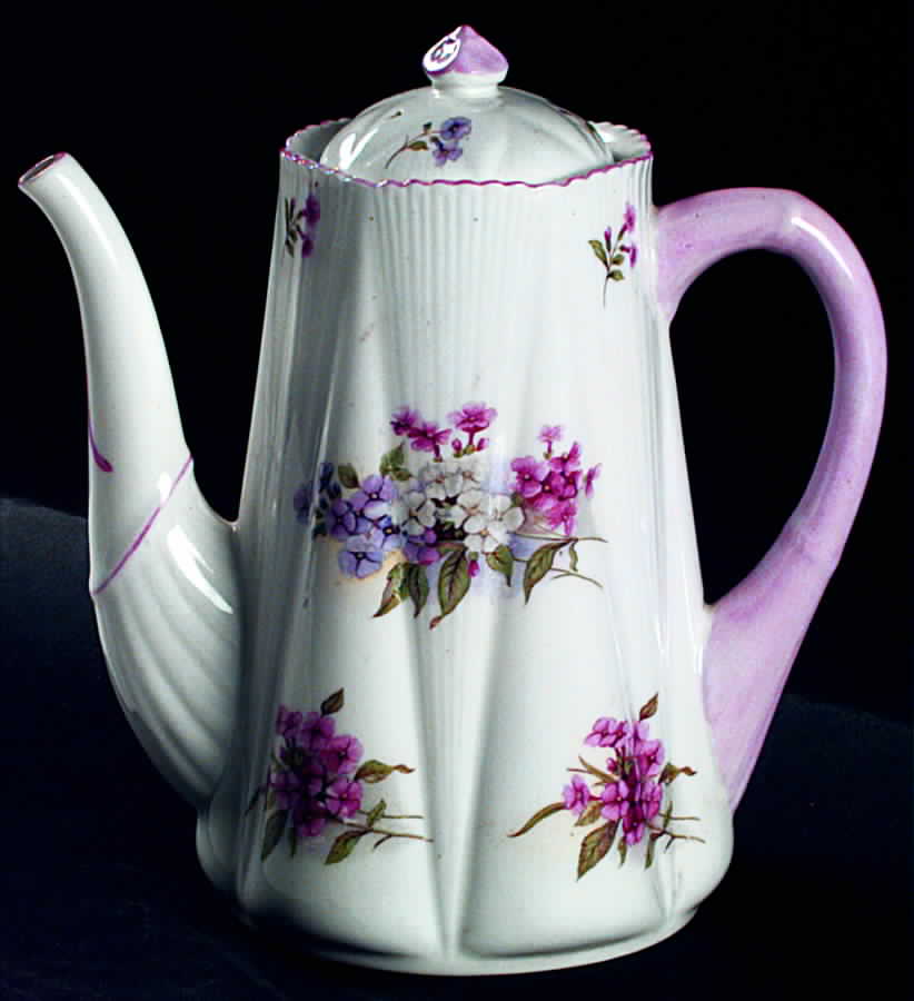 Stocks (Dainty Shape) Coffee Pot & Lid by Shelley-1
