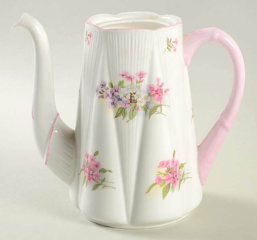 Stocks (Dainty Shape) Coffee Pot No Lid by Shelley-1
